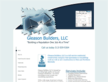 Tablet Screenshot of gleasonbuilders.com